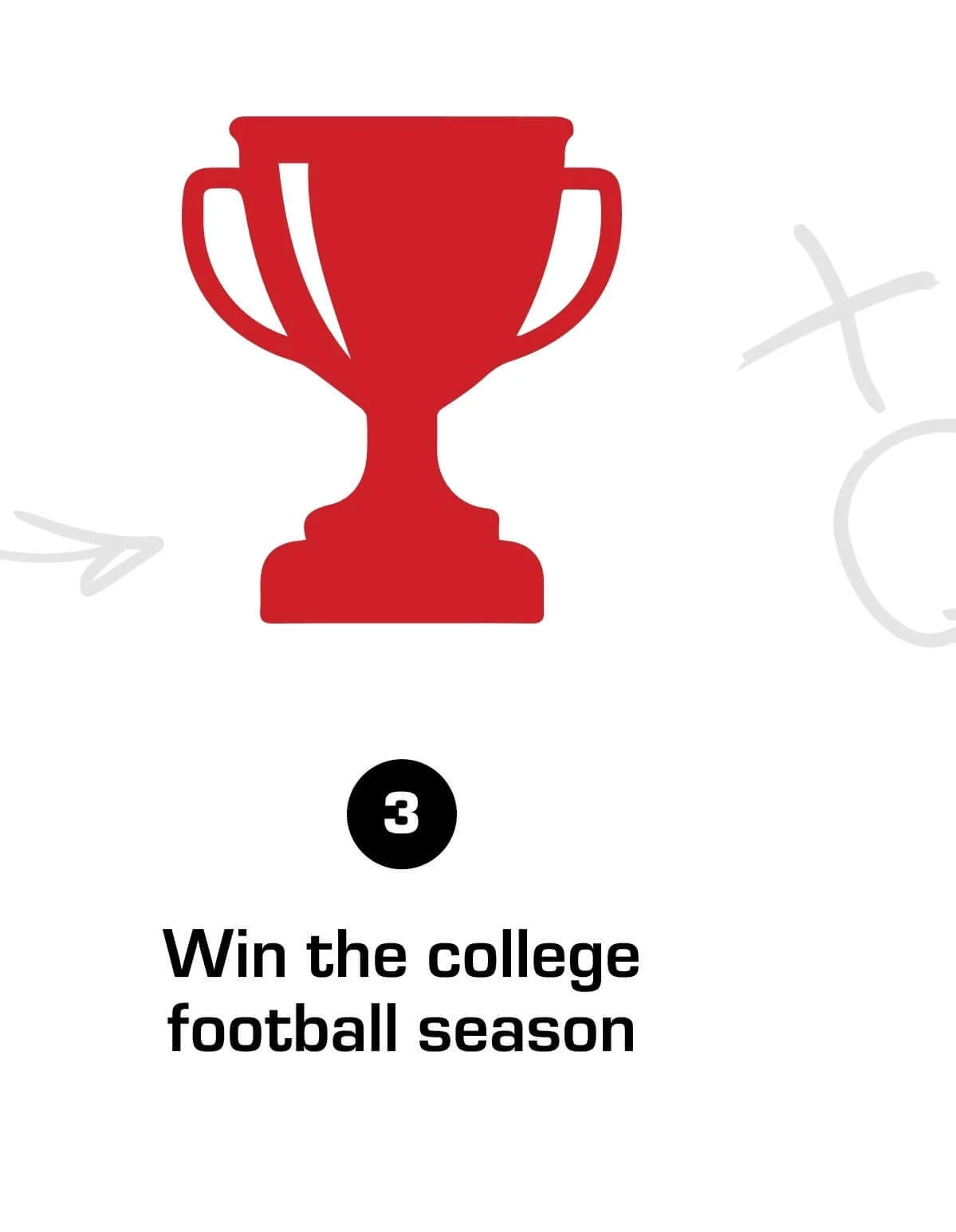 3. Win the college football season