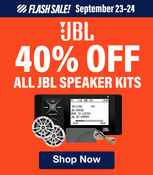 Flash Sale: 40% off All JBL Speaker Kits September 23-24 | Shop Now