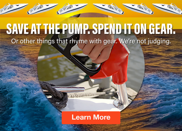 Save at the pump. Spend it on gear. Or other things that rhyme with gear. We're not judging. | Learn More