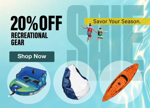 SALE Savor Your Season | 20% Off Recreational Gear | Shop Now