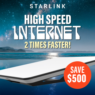 Starlink High Speed Internet 2 Times Faster!  Save $500