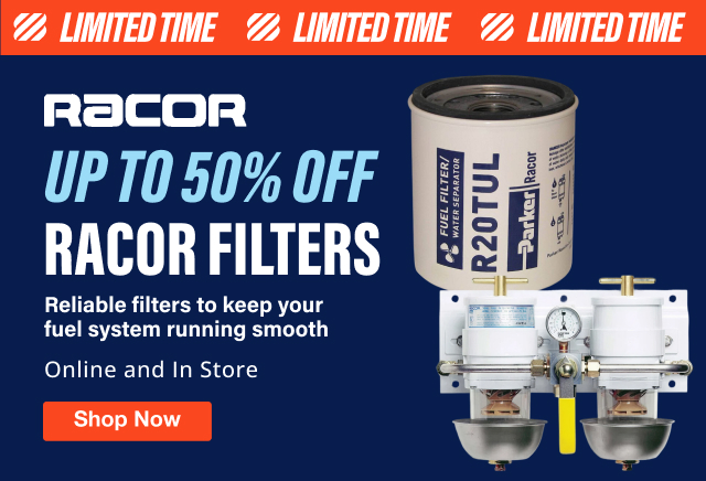 LIMITED TIME | RACOR UP TO 50% OFF RACOR FILTERS Online and In Store | Shop Now