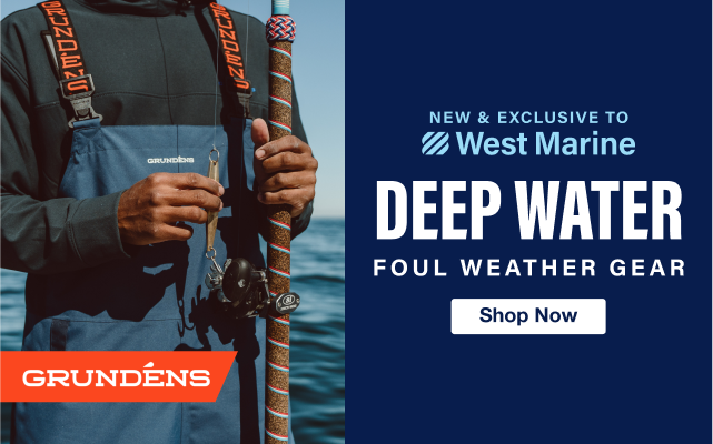 New & Exclusive To West Marine - Grundens Deep Water Foul Weather Gear - Shop Now