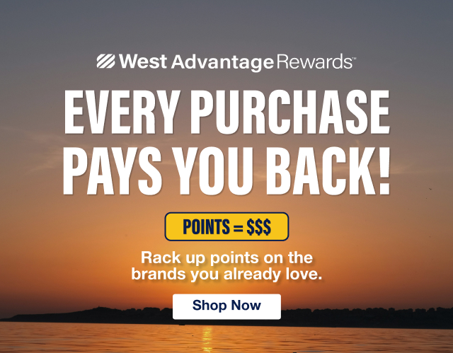 West Advantage Rewards | EVERY PURCHASE PAYS YOU BACK! Rack up points on the brands you already love. Shop Now