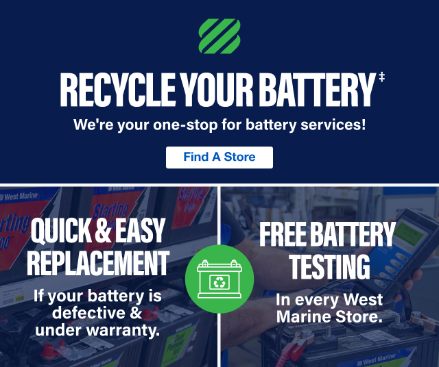 RECYCLE YOUR BATTERY‡ We're your one-stop for battery services! Quick & Easy Replacement. Free Battery Testing. | Find A Store