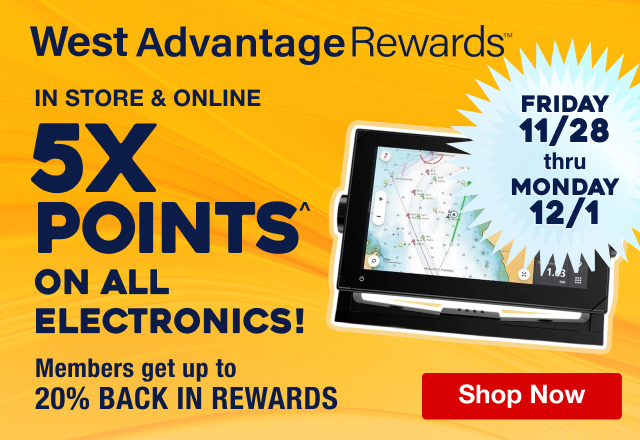 West Advantage Rewards - 5x Points^ on All Electronics - Friday 11/28 thru Monday 12/1 - Shop Now