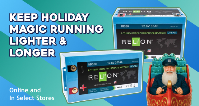 Keep Holiday Magic Running Longer And Lighter. Online and In Select Stores