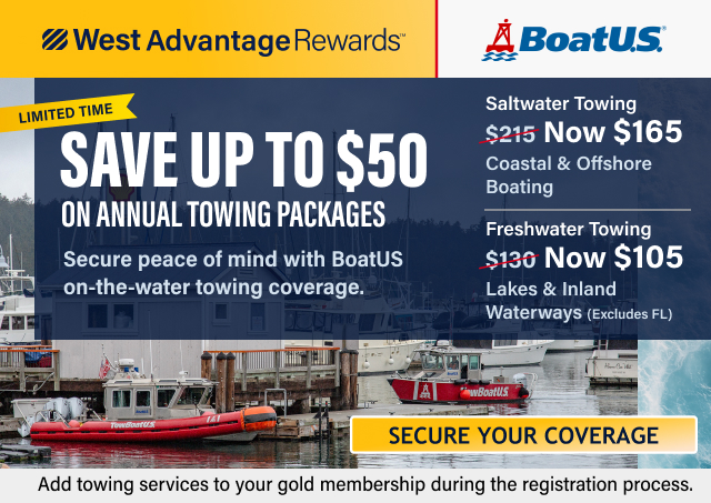 West Advantage Rewards - Limited Time Save Up To $50 on Annual Towing Packages - Secure Your Coverage