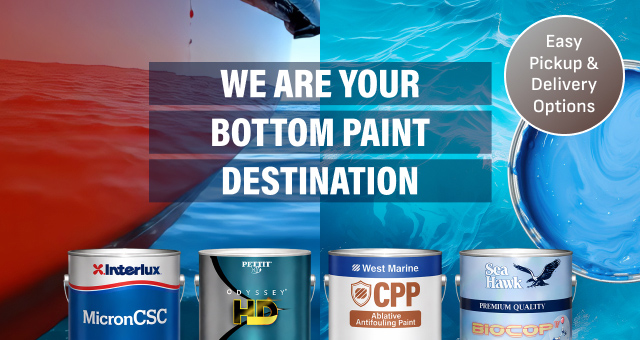 We are your bottom paint destination. Easy pickup & delivery options.