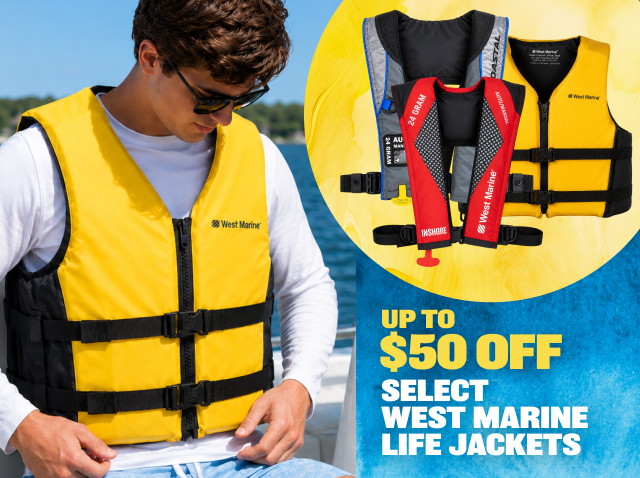 Up To $50 OFF Select West Marine Life Jackets