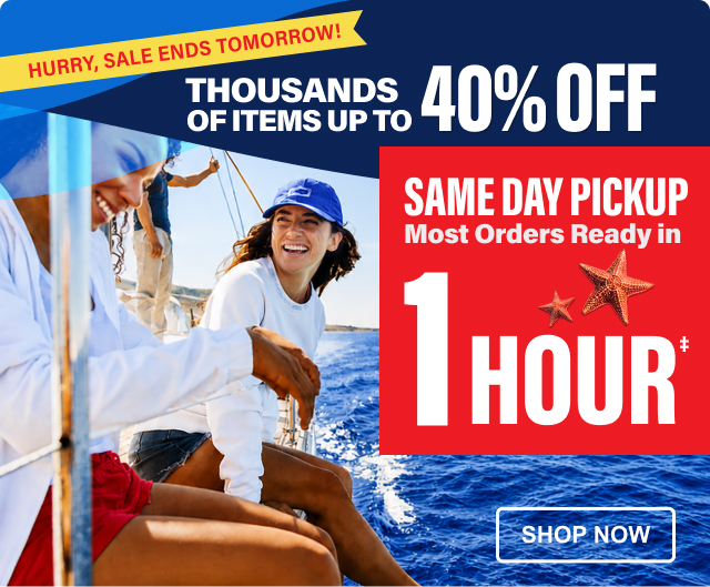 Hurry, Sale Ends Tomorrow! Thousands of Items Up To 40% OFF | SAME DAY PICKUP . Most Orders Ready in 1Hour‡ Shop Now