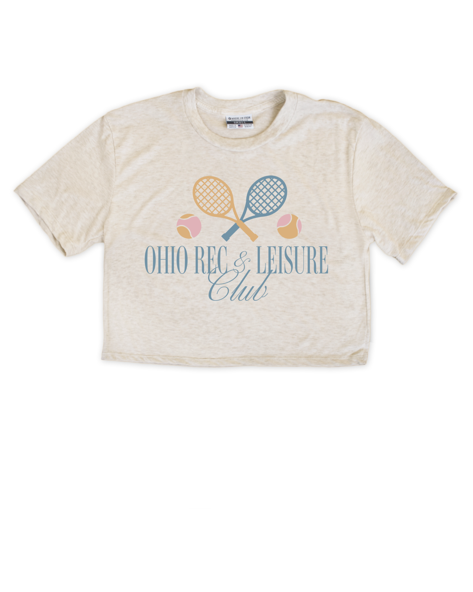 Image of Ohio Rec & Leisure Oatmeal Crop Top