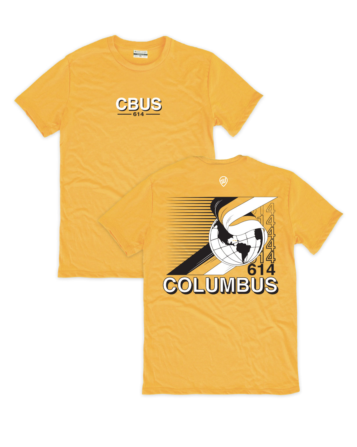 Image of CBUS 614 World Front/Back Yellow Crew