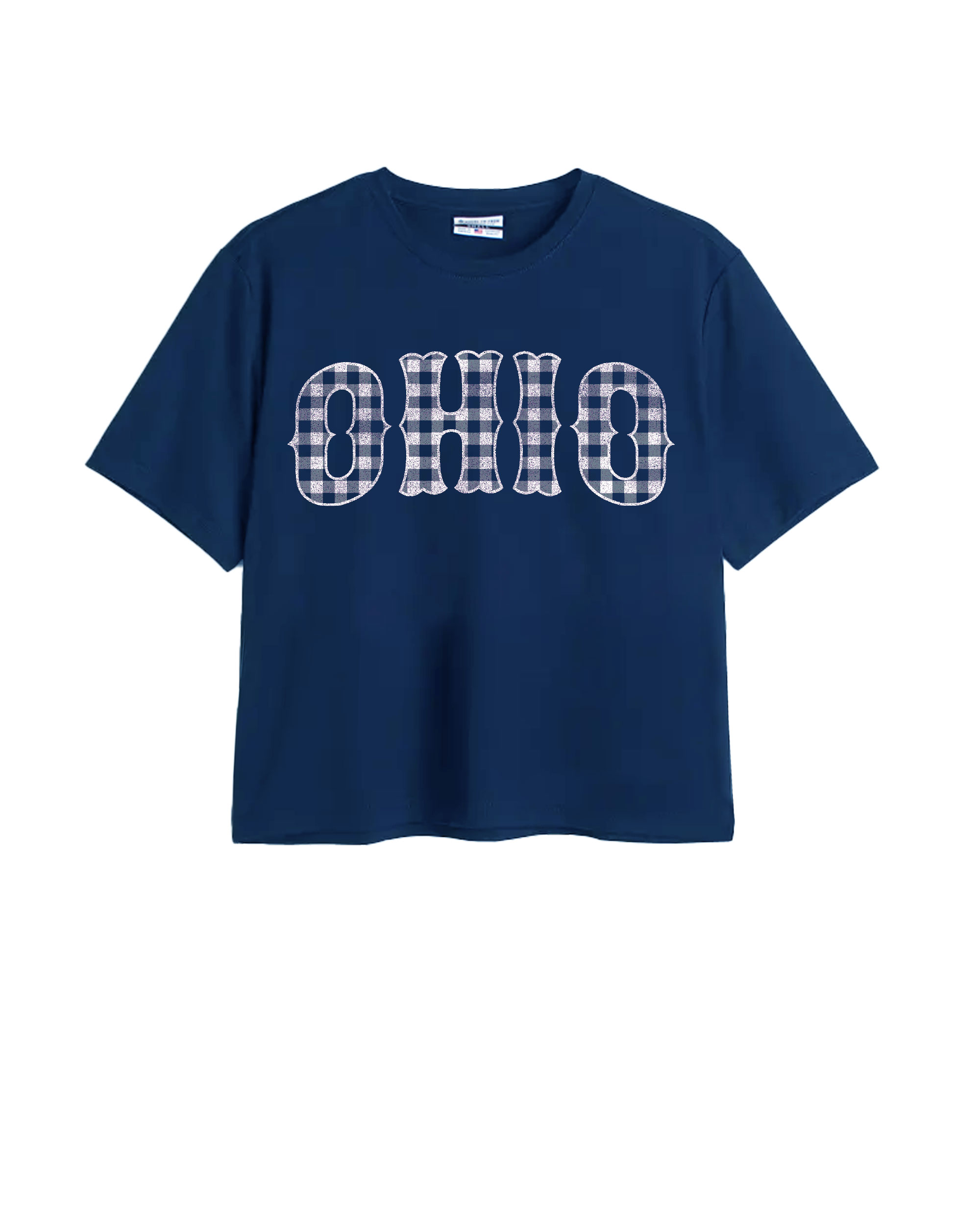 Image of Ohio Gingham Women's Easy Tee