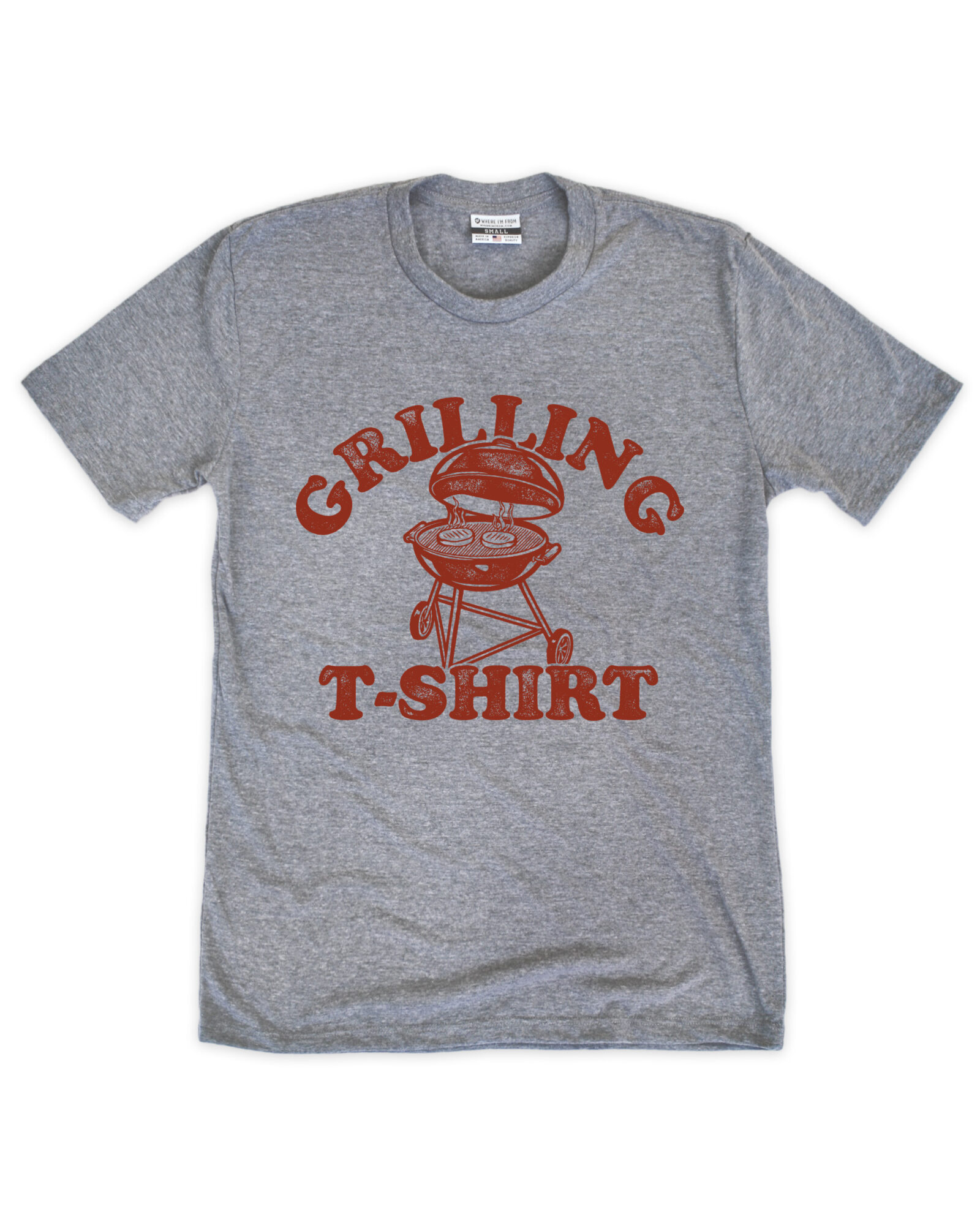 Image of Grilling T-Shirt Gray Crew