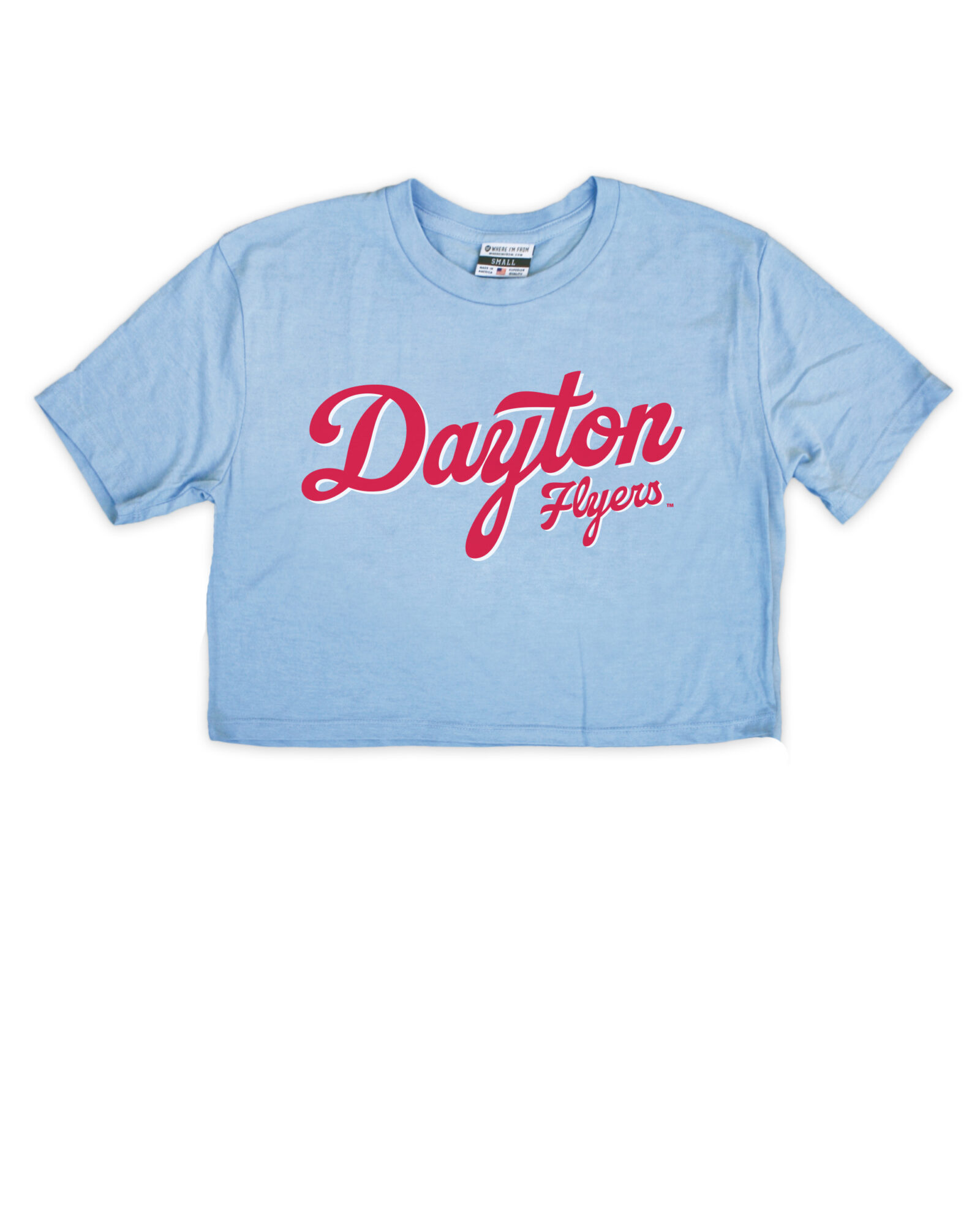 Image of Dayton Flyers Light Blue Crop Top