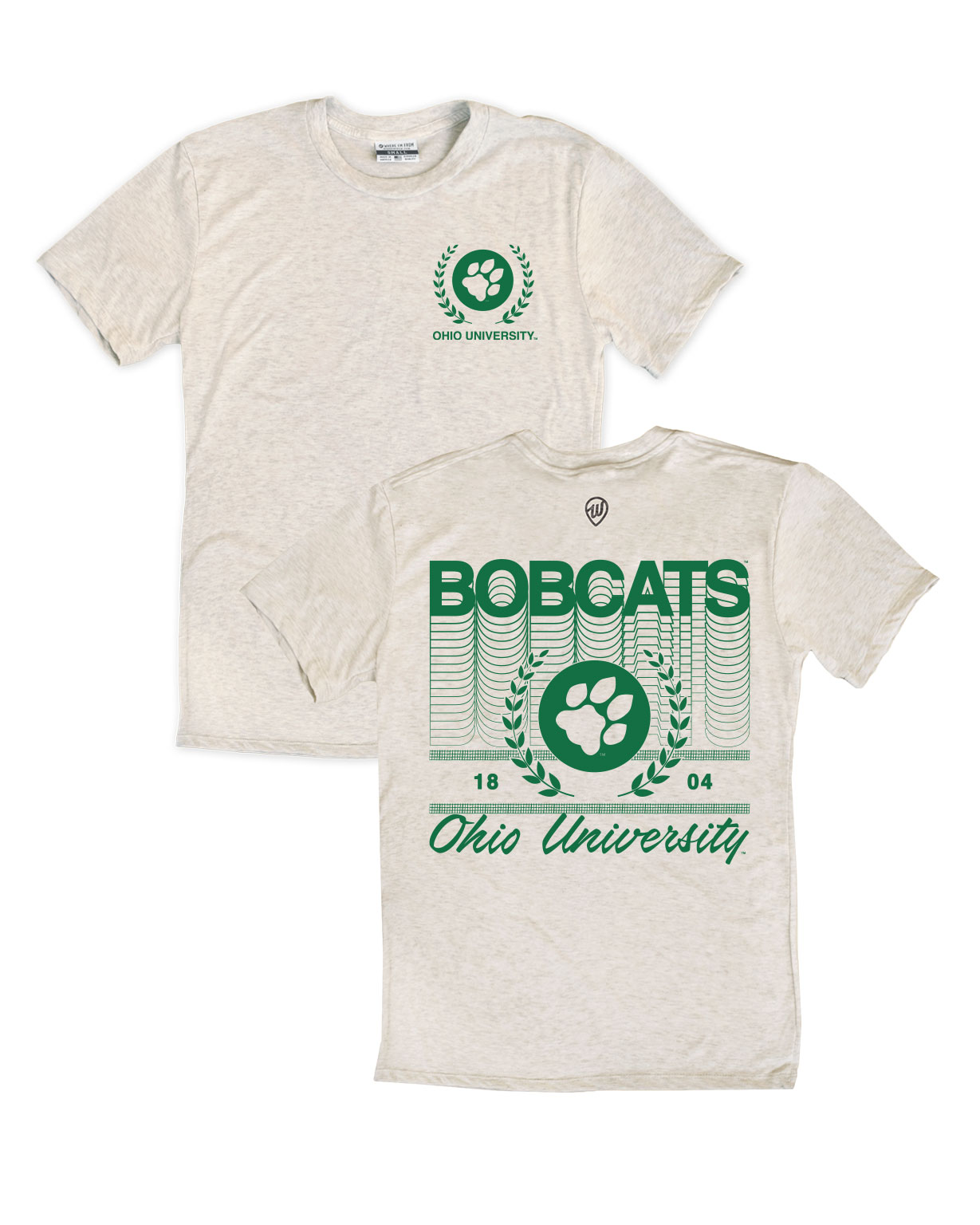 Image of Ohio University Vines Front/Back Oatmeal Crew