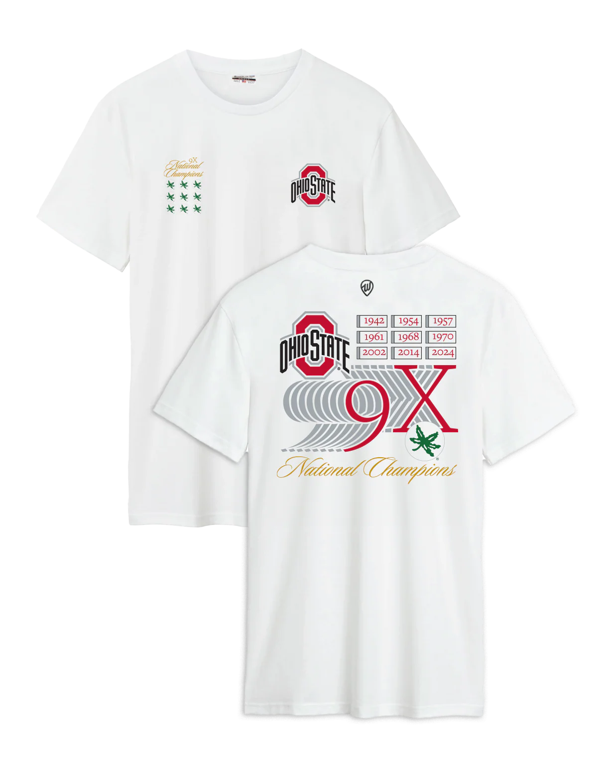 Image of Ohio State Buckeyes 9x National Champs Cotton Tee