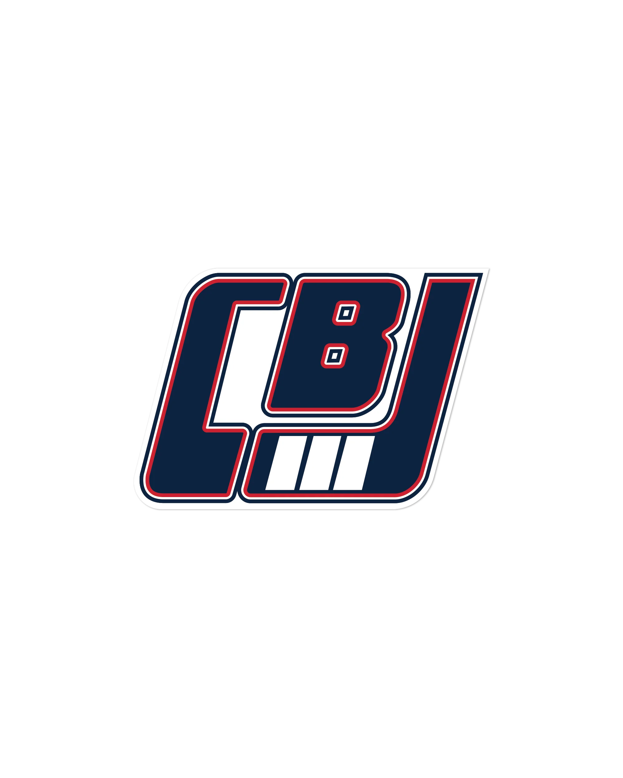 Image of CBJ Hockey Stick Sticker