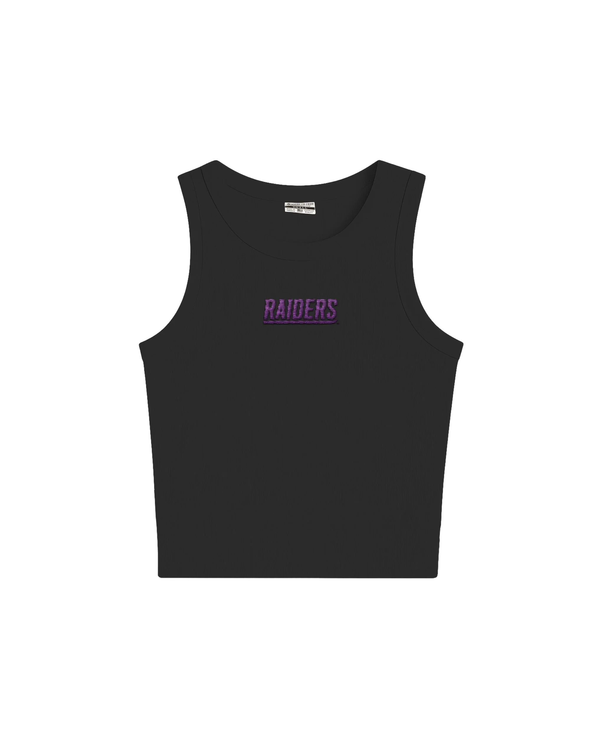 Image of Raiders Embroidered High Neck Tank