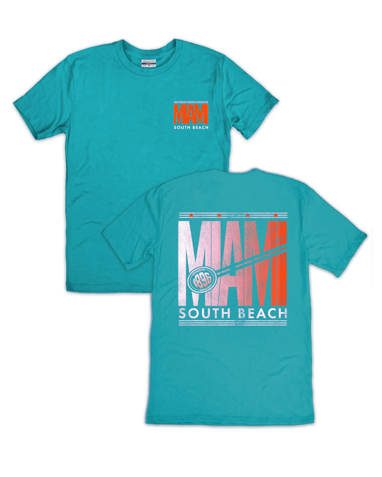 Image of Miami South Beach Front/Back Tee