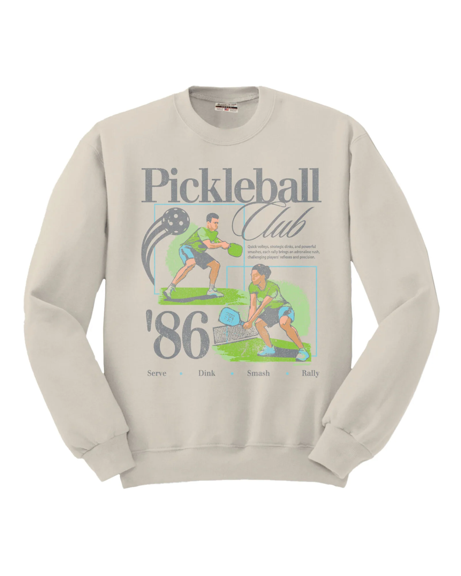 Image of Pickleball Club '86 Cotton Crew Sweatshirt