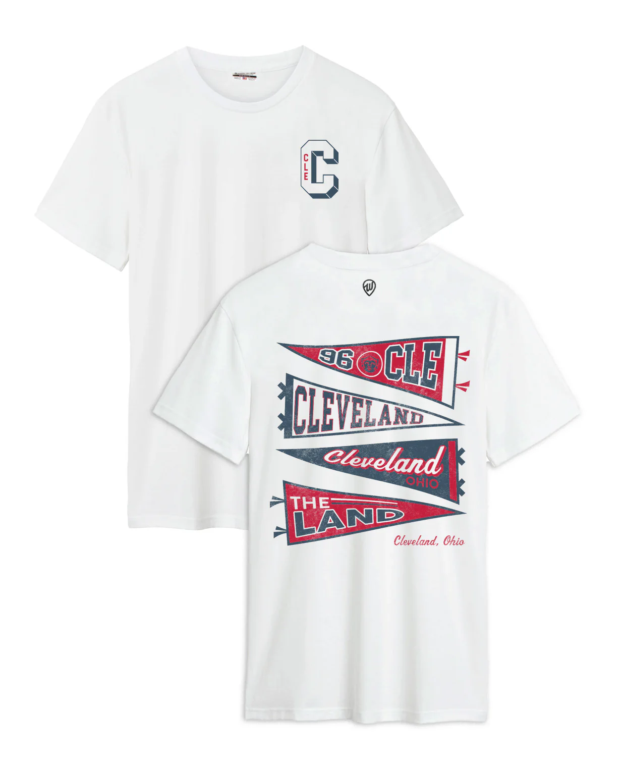 Image of Cleveland Pennant Cotton Tee