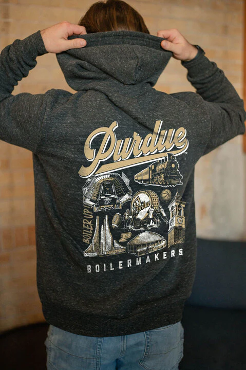 Image of Purdue Icons F/B Hoodie