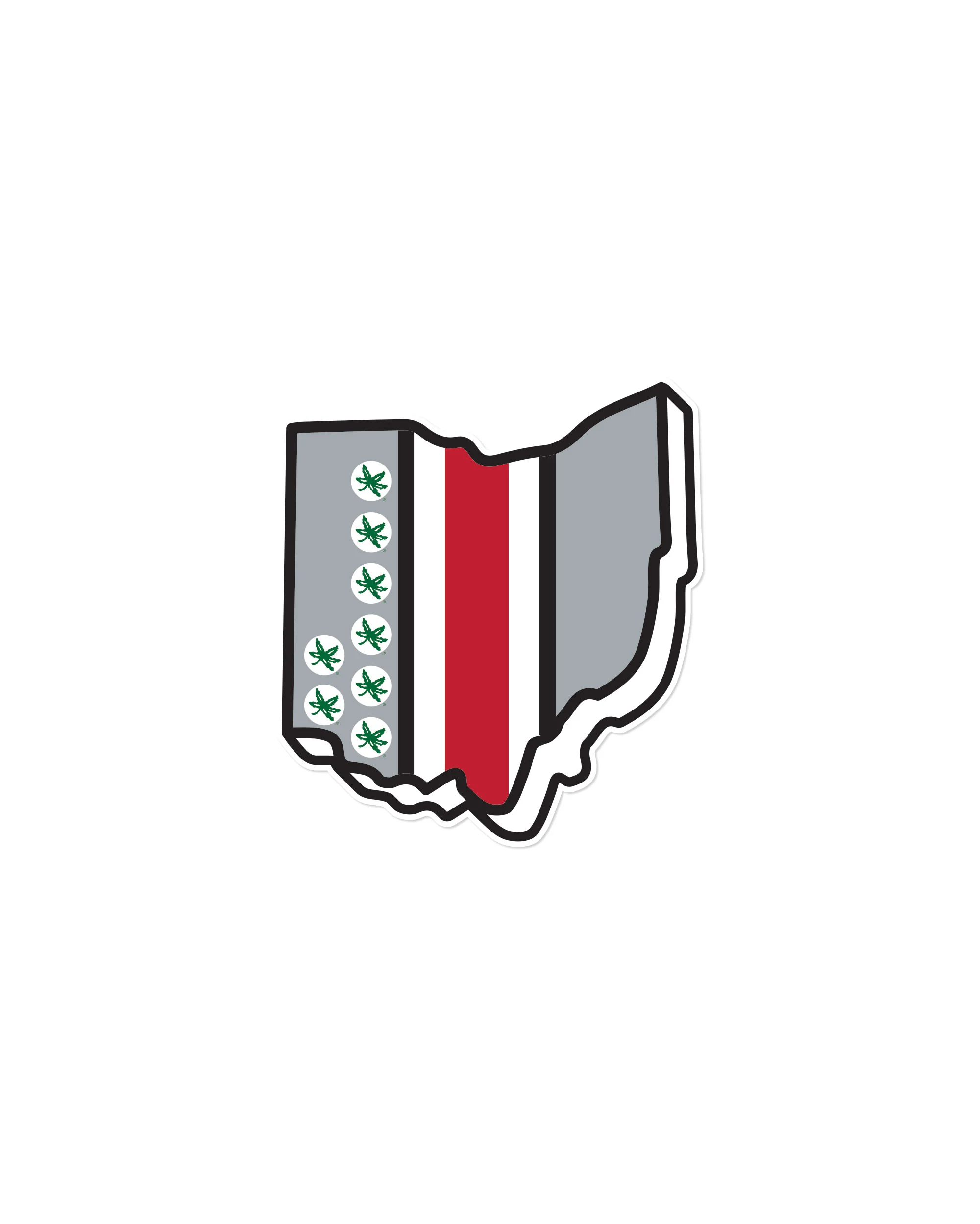 Image of OSU State Stripe Sticker