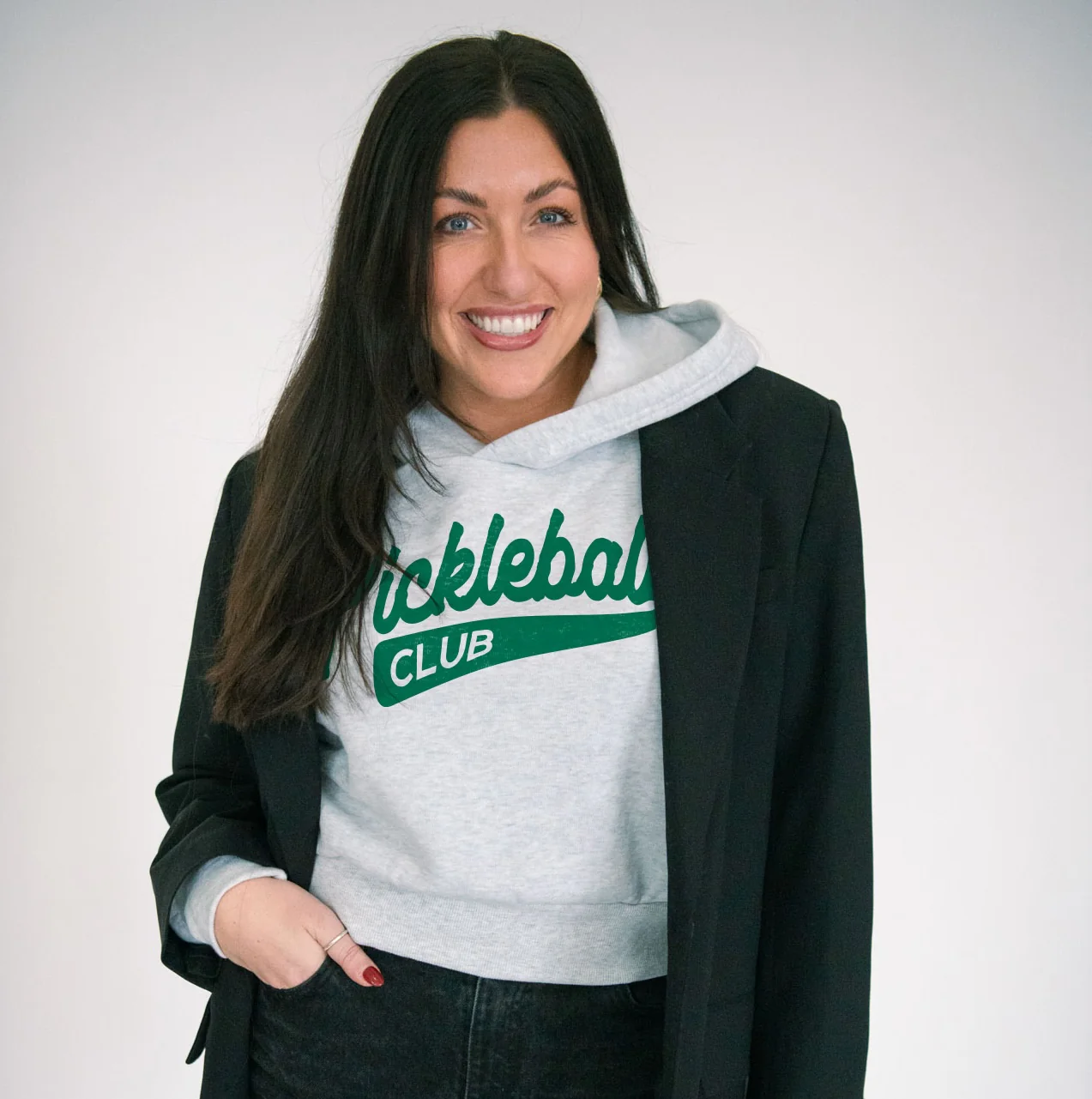 Image of Pickleball Script Pullover Hoodie