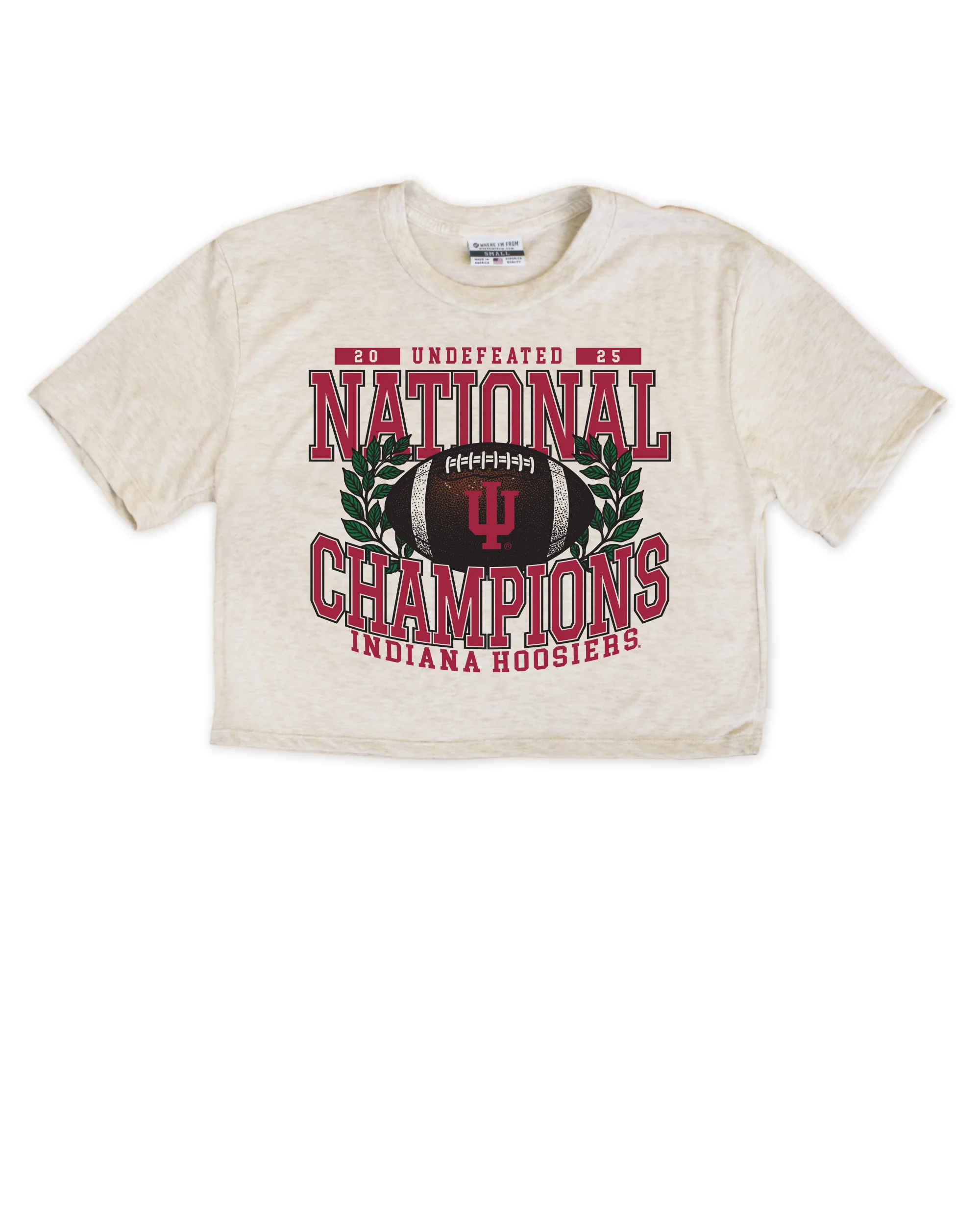 Image of IU National Champions Cropped Tee