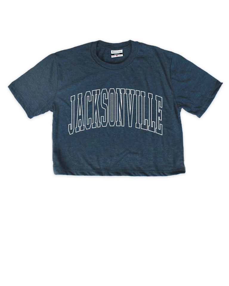 Image of Jacksonville Outline Cropped Tee
