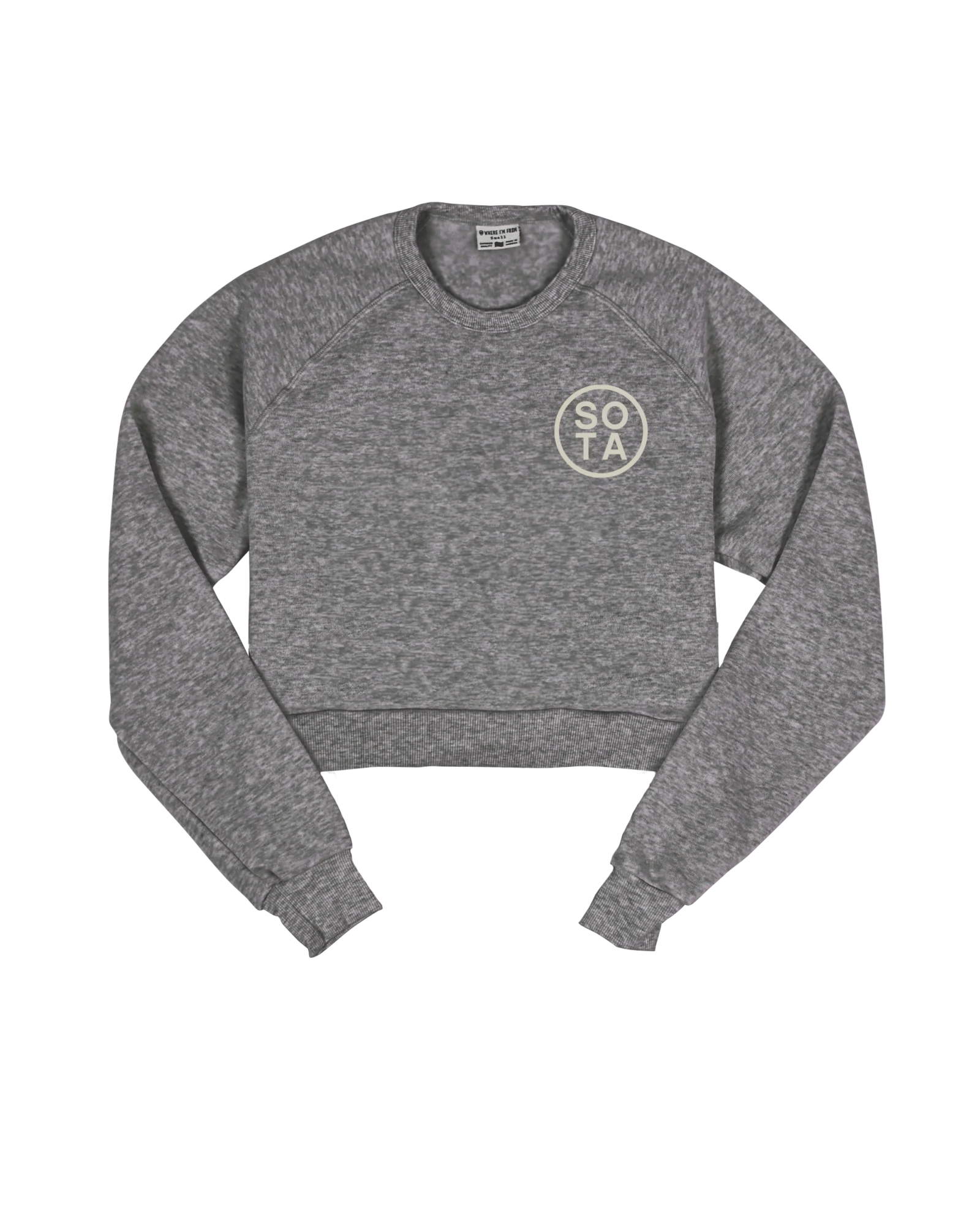 Image of Sota Circle Cropped Crew Sweatshirt