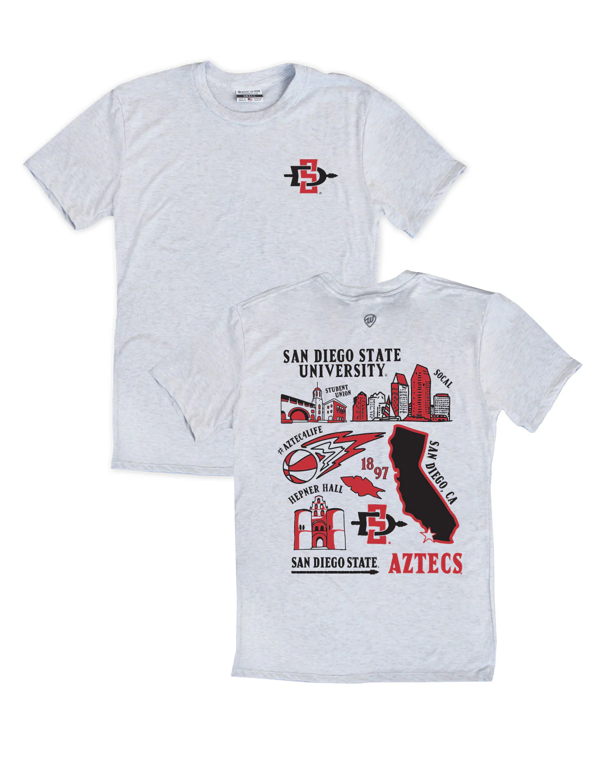 Image of SDSU Icons F/B Tee