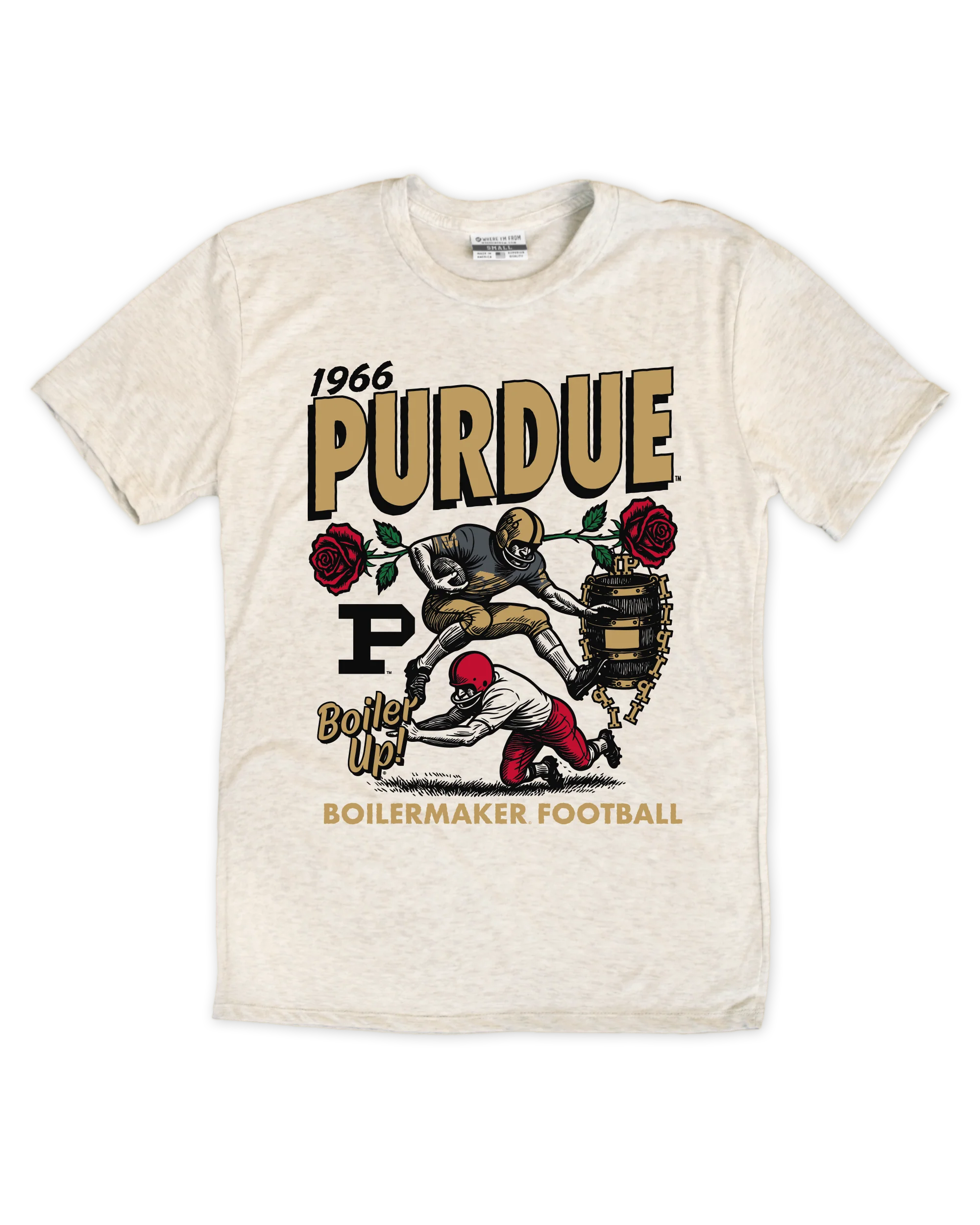 Image of Purdue Vintage Rose Tee
