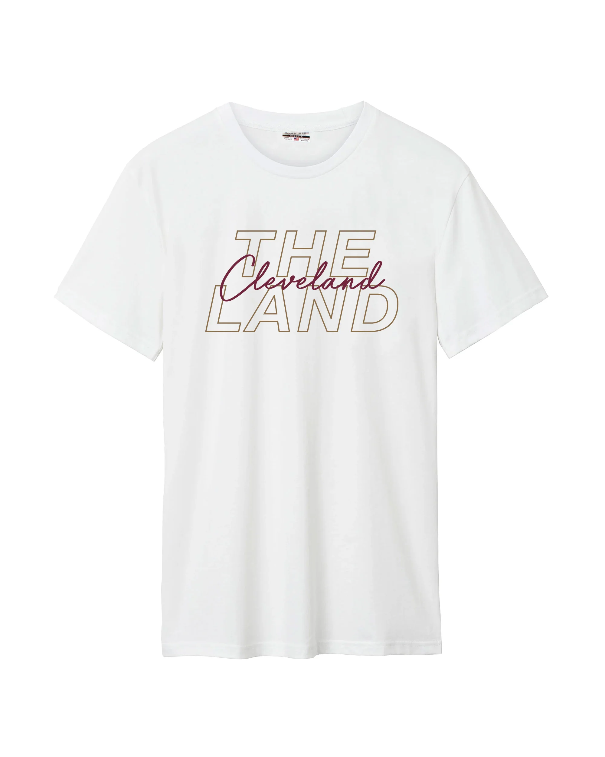 Image of The Land Cleveland Script Cotton Tee