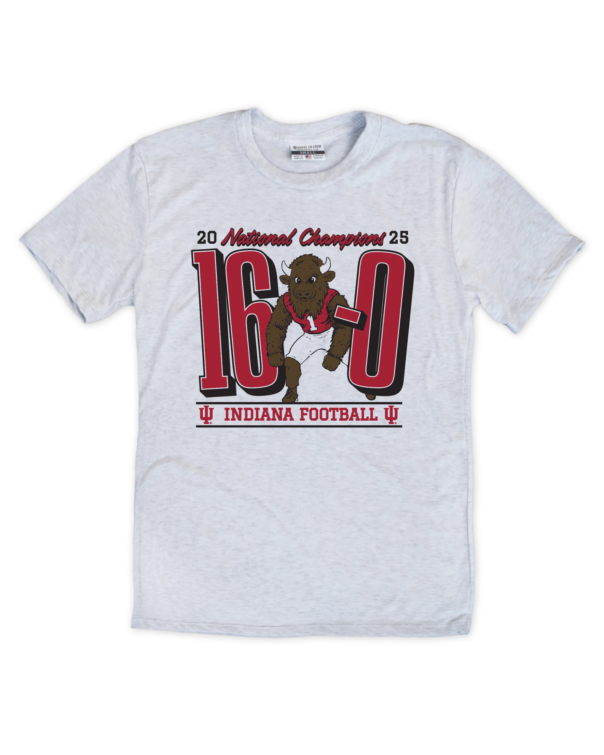 Image of Indiana Hoosiers National Champions 16-0 Tee