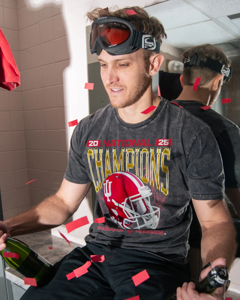 Image of IU Champs Vintage Helmet Tee