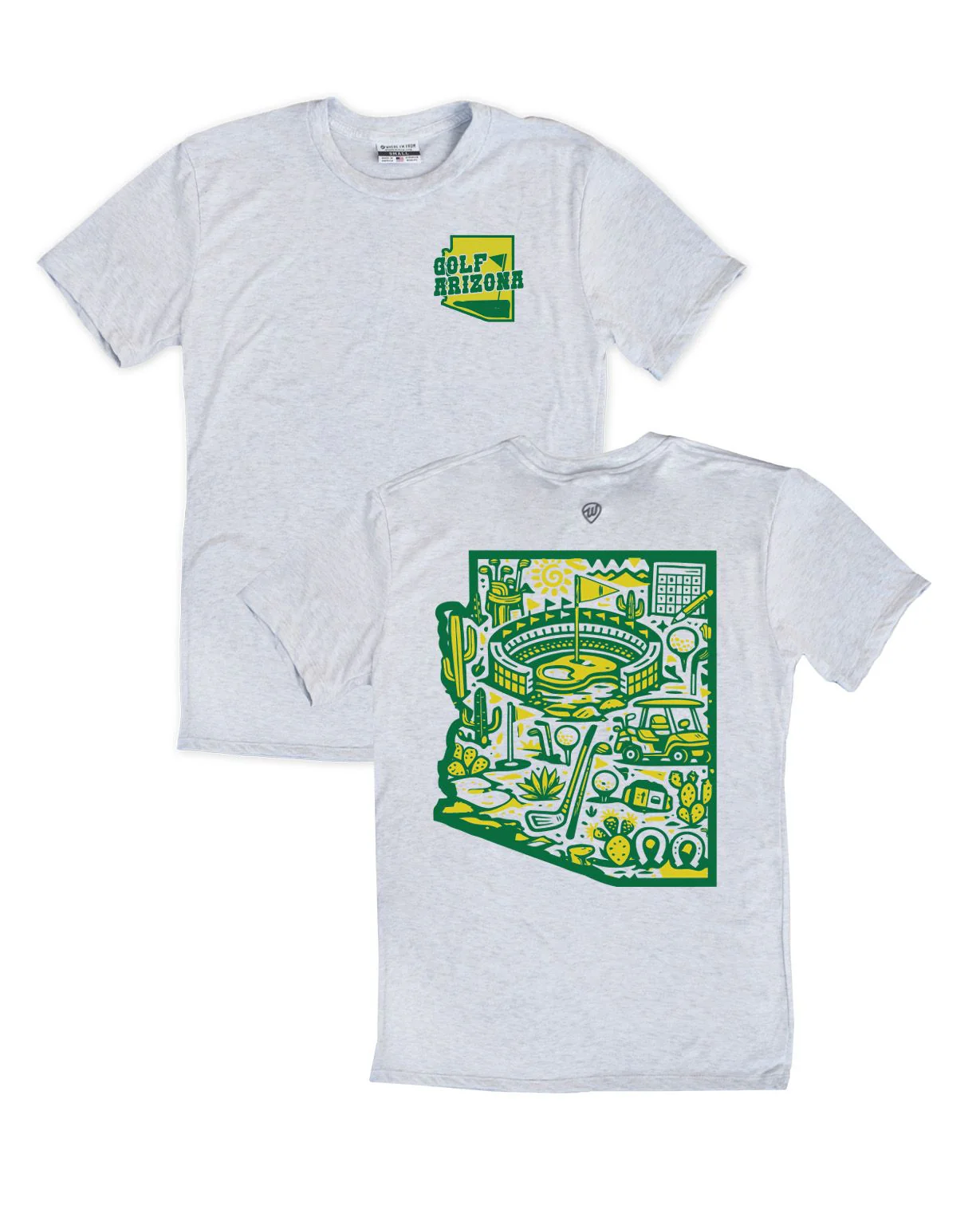 Image of Arizona Golf Collage F/B Tee