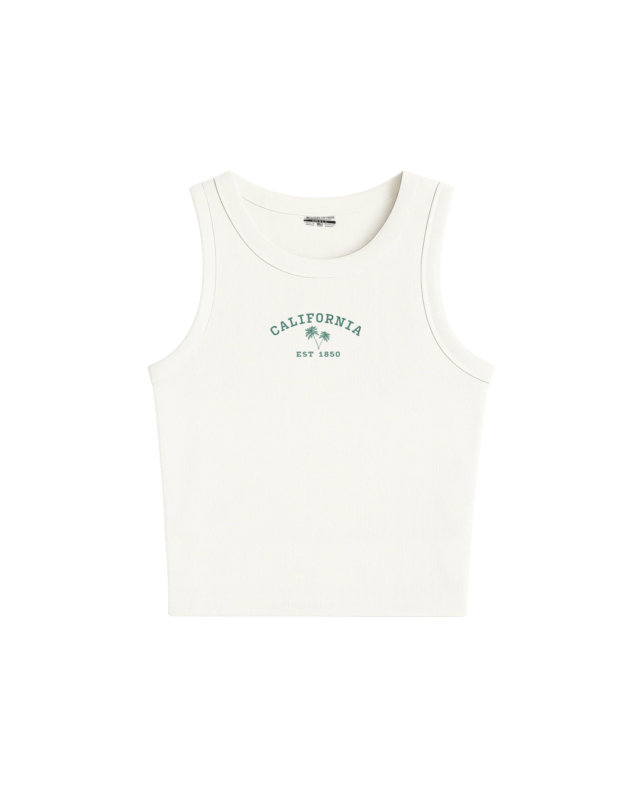 Image of California Palm Trees High Neck Tank