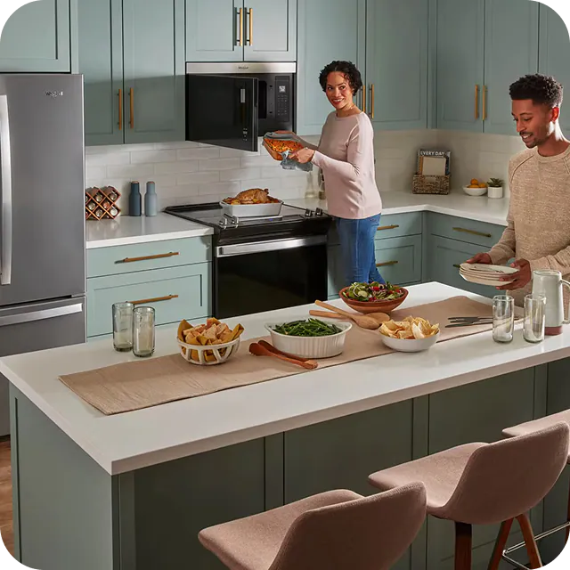 People in a kitchen