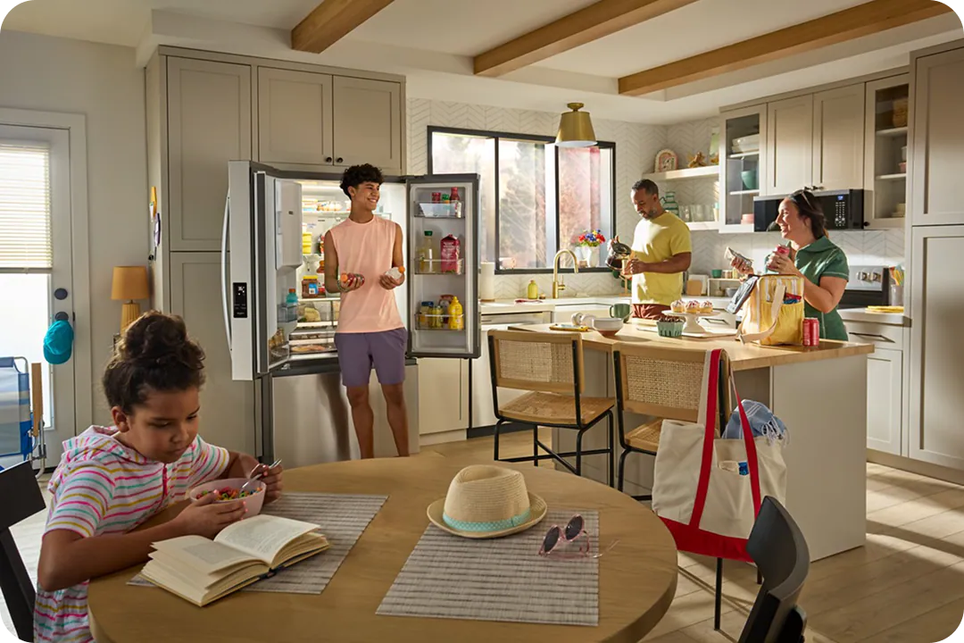 People in a kitchen