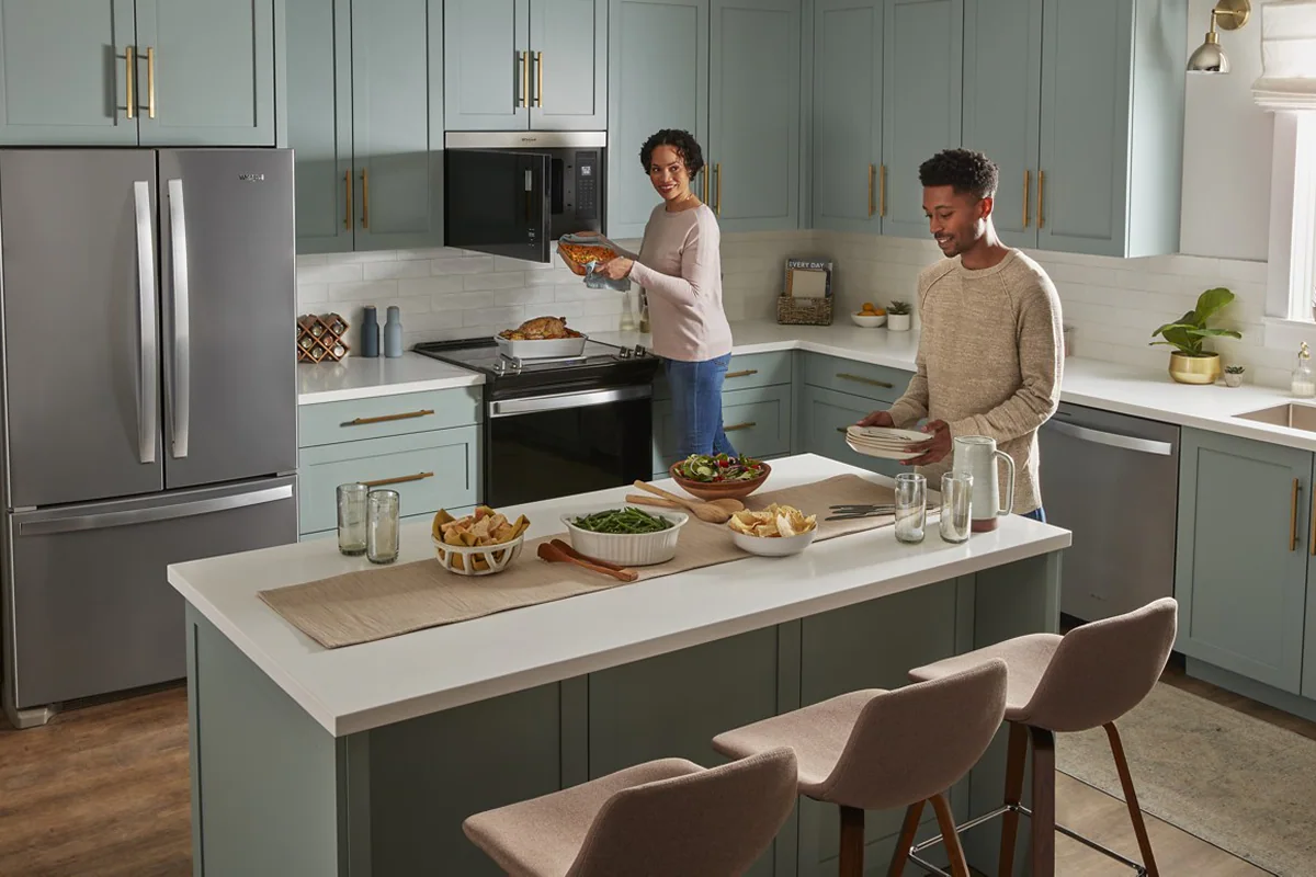 People in kitchen