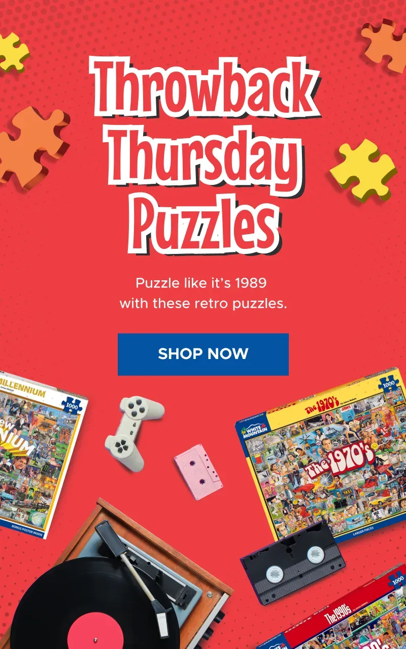 Throwback Thursday Puzzles | Shop Now