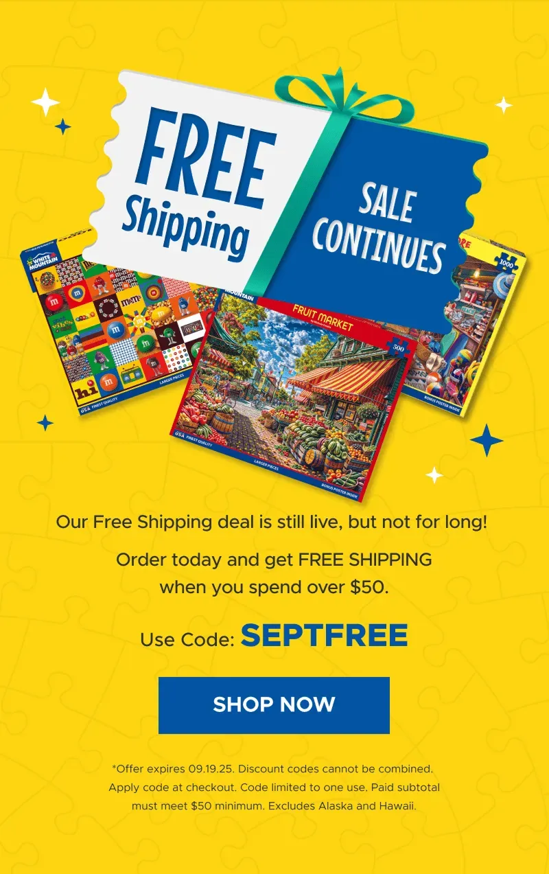 Free Shipping Continues | Shop Now