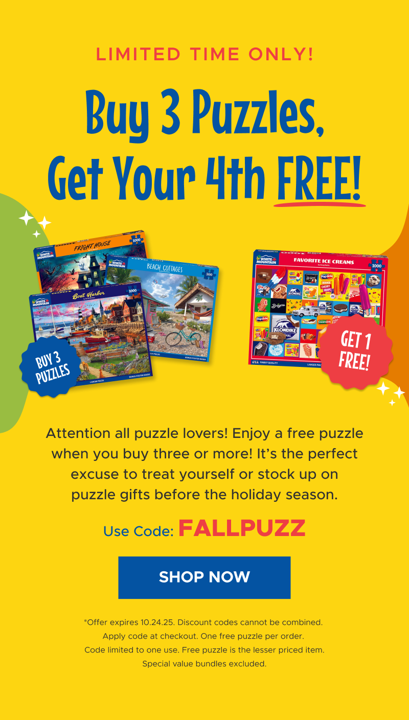 Buy 3 Puzzles, Get Your 4th Free! | Shop Now
