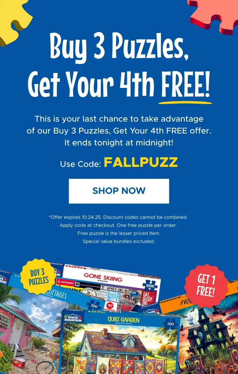 Buy 3 Puzzles, Get Your 4th Free! | Shop Now