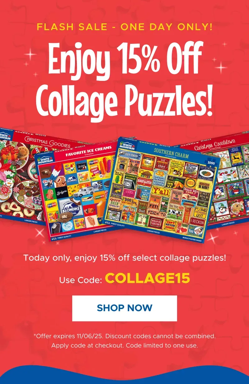 Enjoy 15% Off Collage Puzzles! | Shop Now