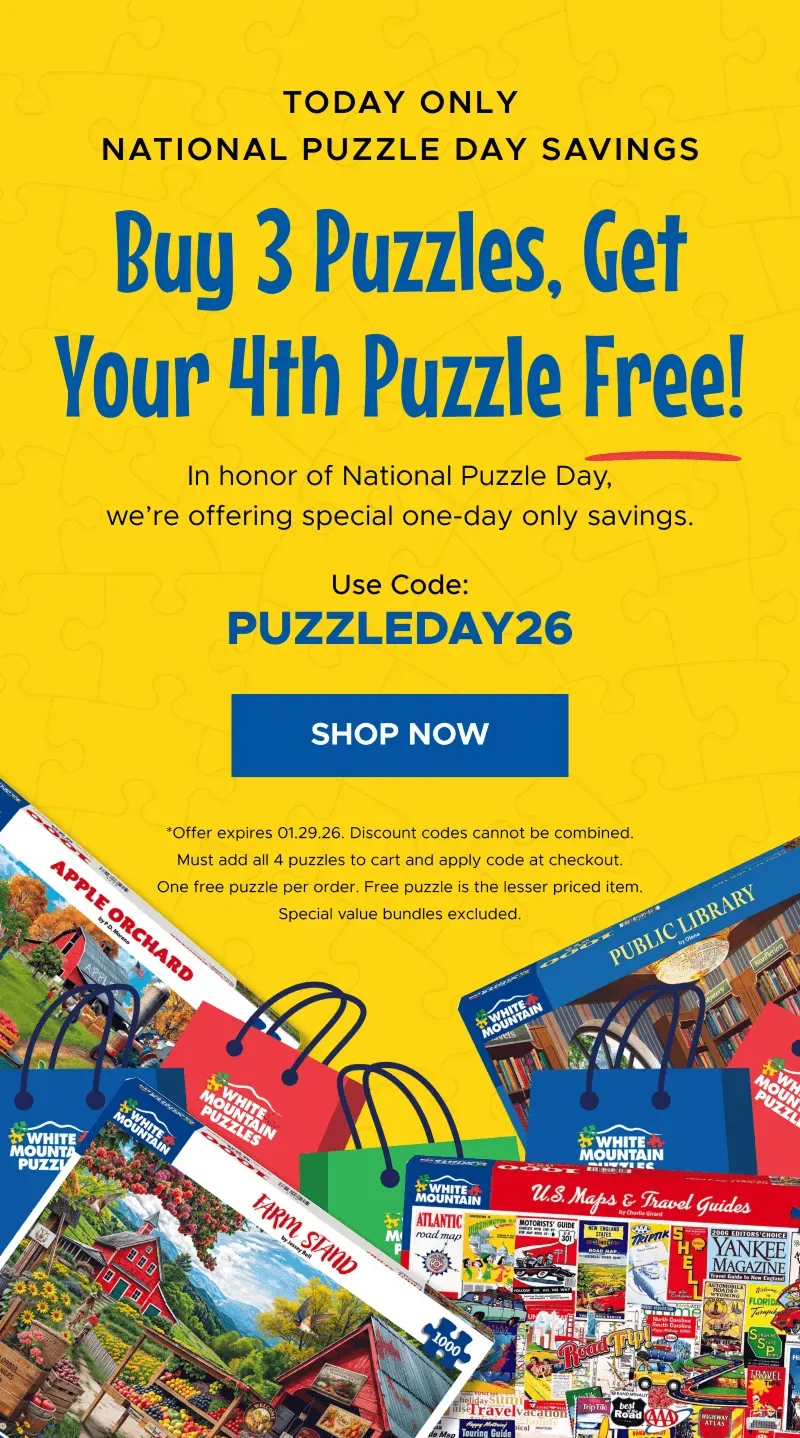Buy 3 Puzzles, Get Your 4th Puzzle Free! | Shop Now