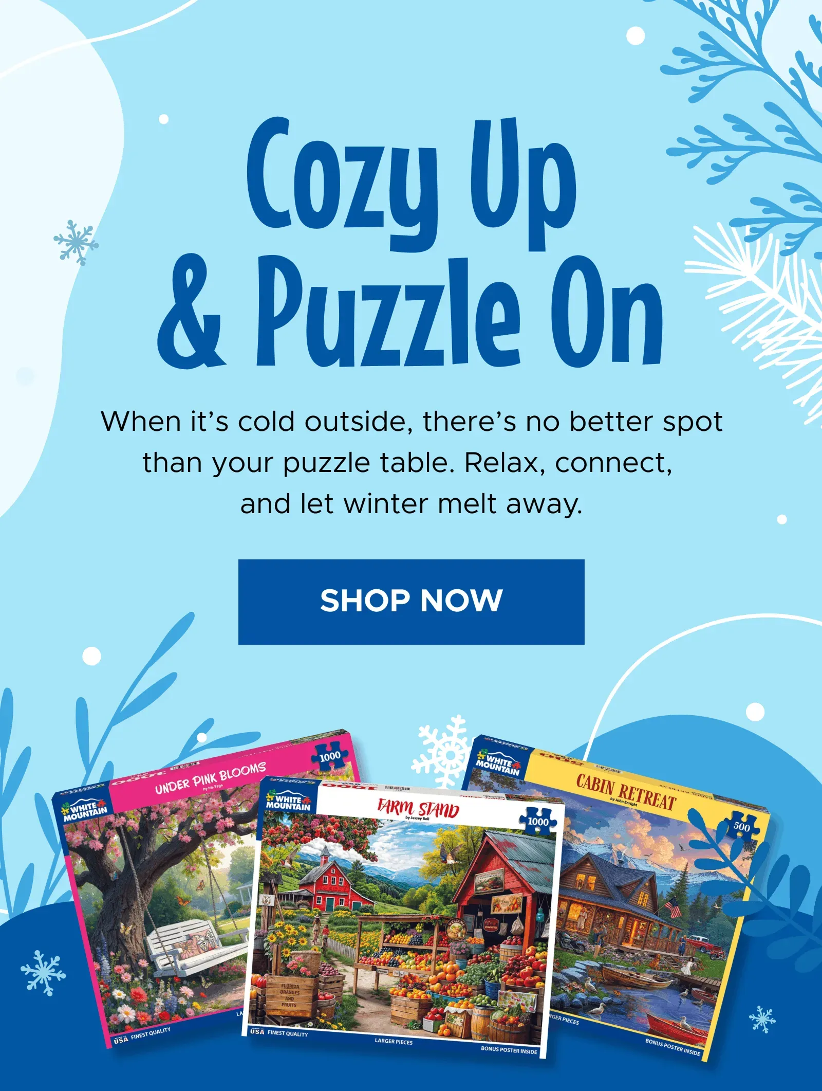 Cozy Up & Puzzle On | Shop Now